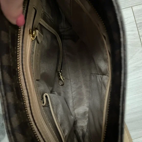 Michael Kors Brown Crossbody Bag with Signature Monogram - Picture 3 of 3